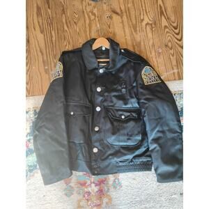 Vintage Size 42r Police Jacket Media PA Blauer Winter Coat